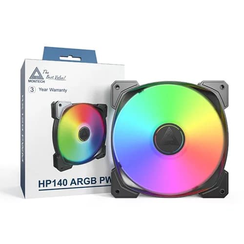Montech HP140 PWM ARGB Cabinet Fan (Single pack)